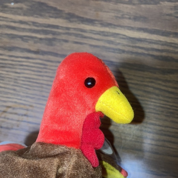 Vintage TY Gobbles The Turkey Beanie Baby - Picture 7 of 7